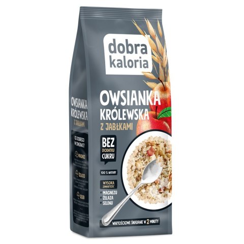 Owsianka królewska z jabłkami Dobra Kaloria, 320g Owsianka królewska z jabłkami Dobra Kaloria, 320g