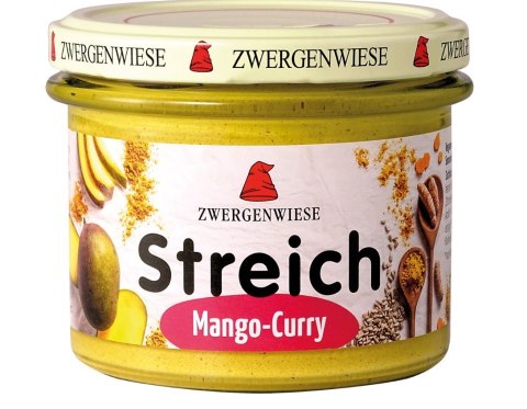 PASTA SŁONECZNIKOWA Z MANGO I CURRY BEZGLUTENOWA BIO 180 g - ZWERGENWIESE PASTA SŁONECZNIKOWA Z MANGO I CURRY BEZGLUTENOWA BIO 180 g - ZWERGENWIESE