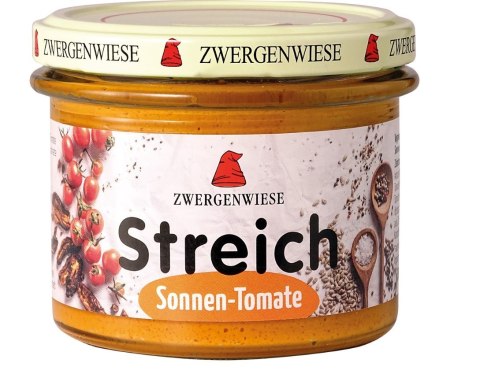 PASTA SŁONECZNIKOWA Z SUSZONYMI POMIDORAMI BEZGLUTENOWA BIO 180 g - ZWERGENWIESE PASTA SŁONECZNIKOWA Z SUSZONYMI POMIDORAMI BEZGLUTENOWA BIO 180 g - ZWERGENWIESE