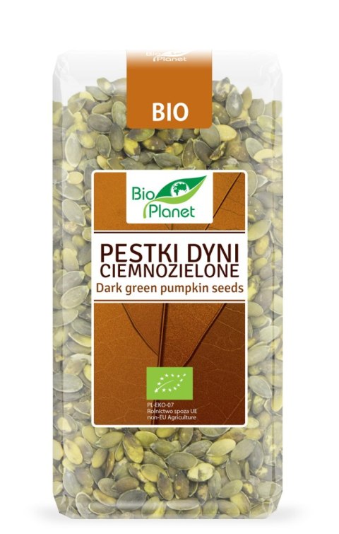 PESTKI DYNI CIEMNOZIELONE BIO 350 g - BIO PLANET PESTKI DYNI CIEMNOZIELONE BIO 350 g - BIO PLANET