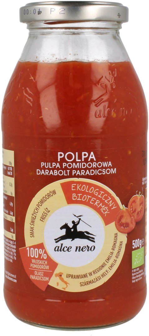PULPA POMIDOROWA BIO 500 g - ALCE NERO PULPA POMIDOROWA BIO 500 g - ALCE NERO
