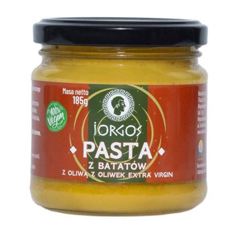 Pasta z batatów z oliwą z oliwek exv Iorgos, 185g Pasta z batatów z oliwą z oliwek exv Iorgos, 185g