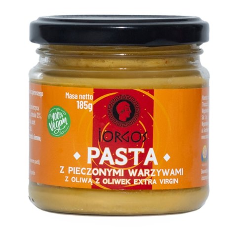 Pasta z pieczonymi warzywami z oliwą z oliwek exv Iorgos, 185g Pasta z pieczonymi warzywami z oliwą z oliwek exv Iorgos, 185g