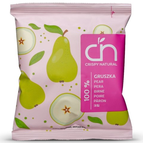 Plasterki suszonej gruszki Crispy Natural, 18 g Plasterki suszonej gruszki Crispy Natural, 18 g