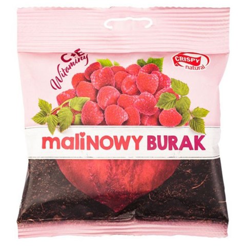 Plastry buraka z sokiem malinowym Crispy Natural, 18 g Plastry buraka z sokiem malinowym Crispy Natural, 18 g