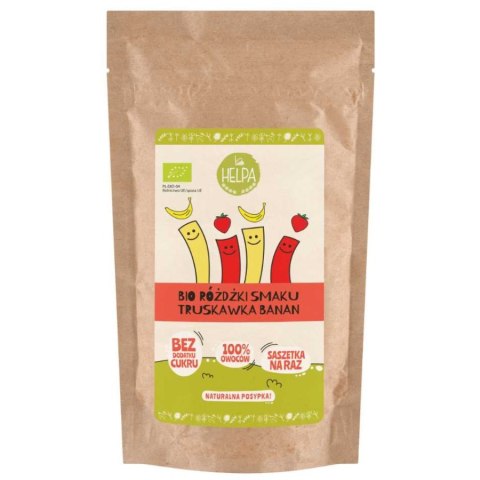 Różdżki Smaku Truskawka Banan BIO Helpa, 20g Różdżki Smaku Truskawka Banan BIO Helpa, 20g