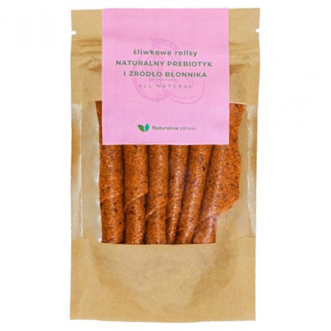 Śliwkowe rollsy z inuliną Naturalnie Zdrowi, 50g Śliwkowe rollsy z inuliną Naturalnie Zdrowi, 50g
