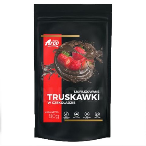 Truskawka liofilizowana w czekoladzie ( 75%) Arco Sweets, 80g Truskawka liofilizowana w czekoladzie ( 75%) Arco Sweets, 80g