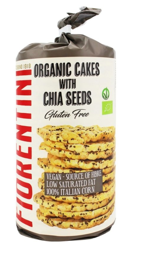 WAFLE KUKURYDZIANE Z CHIA BEZGLUTENOWE BIO 120 g - FIORENTINI WAFLE KUKURYDZIANE Z CHIA BEZGLUTENOWE BIO 120 g - FIORENTINI