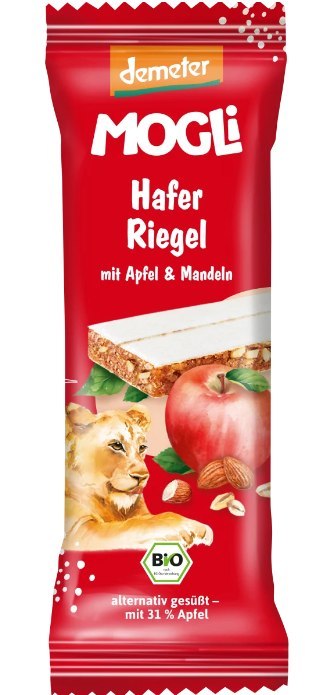 BATON OWSIANY JABŁKOWO - MIGDAŁOWY DEMETER BIO 25 g - MOGLI BATON OWSIANY JABŁKOWO - MIGDAŁOWY DEMETER BIO 25 g - MOGLI