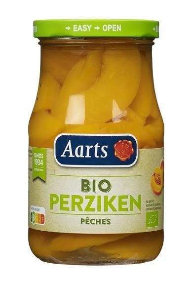 BRZOSKWINIE PLASTRY W LEKKIM SYROPIE BIO 350 g (190 g) (SŁOIK) - AARTS BRZOSKWINIE PLASTRY W LEKKIM SYROPIE BIO 350 g (190 g) (SŁOIK) - AARTS