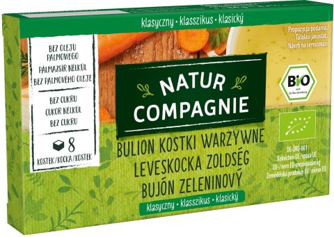 BULION - KOSTKI WARZYWNE BEZ DODATKU CUKRÓW BIO (8 x 10,5 g) 84 g - NATUR COMPAGNIE BULION - KOSTKI WARZYWNE BEZ DODATKU CUKRÓW BIO (8 x 10,5 g) 84 g - NATUR COMPAGNIE