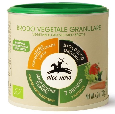 BULION WARZYWNY GRANULOWANY BEZGLUTENOWY BIO 120 g - ALCE NERO BULION WARZYWNY GRANULOWANY BEZGLUTENOWY BIO 120 g - ALCE NERO