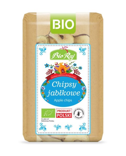 CHIPSY JABŁKOWE BEZGLUTENOWE BIO (POLSKA) 50 g - BIO RAJ CHIPSY JABŁKOWE BEZGLUTENOWE BIO (POLSKA) 50 g - BIO RAJ