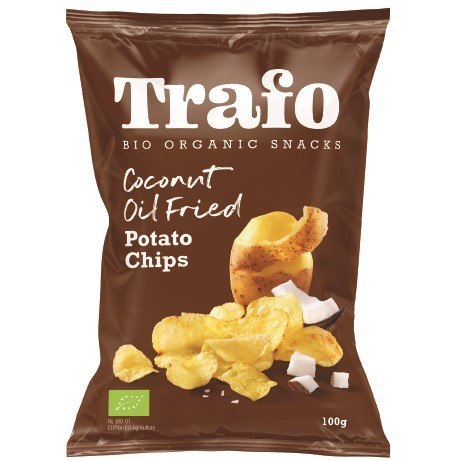 CHIPSY ZIEMNIACZANE SMAŻONE NA OLEJU KOKOSOWYM BIO 100 g - TRAFO CHIPSY ZIEMNIACZANE SMAŻONE NA OLEJU KOKOSOWYM BIO 100 g - TRAFO