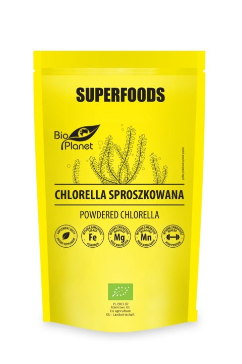 CHLORELLA SPROSZKOWANA BIO 200 g - BIO PLANET CHLORELLA SPROSZKOWANA BIO 200 g - BIO PLANET