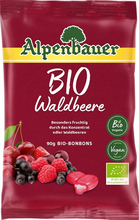CUKIERKI Z NADZIENIEM O SMAKU OWOCÓW LEŚNYCH BIO 90 g - ALPENBAUER CUKIERKI Z NADZIENIEM O SMAKU OWOCÓW LEŚNYCH BIO 90 g - ALPENBAUER