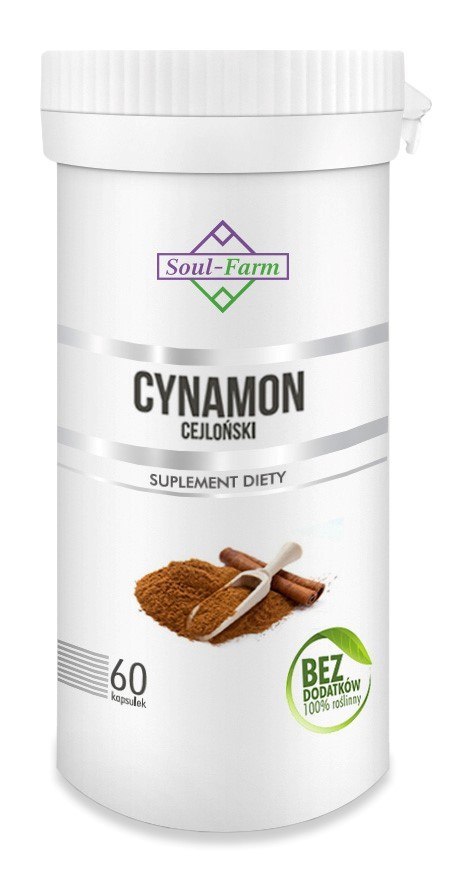 CYNAMON CEJLOŃSKI EKSTRAKT (400 mg) 60 KAPSUŁEK - SOUL FARM CYNAMON CEJLOŃSKI EKSTRAKT (400 mg) 60 KAPSUŁEK - SOUL FARM