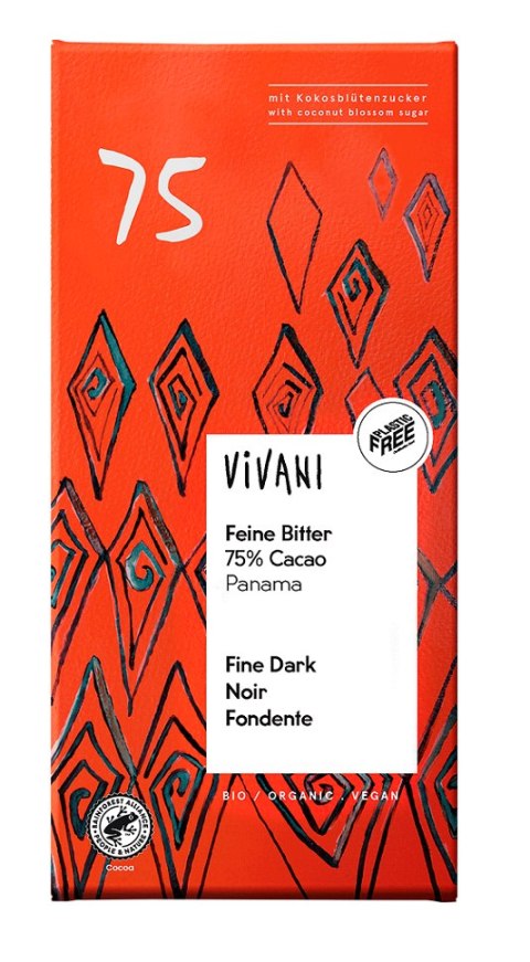 CZEKOLADA GORZKA 75 % BIO 80 g - VIVANI CZEKOLADA GORZKA 75 % BIO 80 g - VIVANI