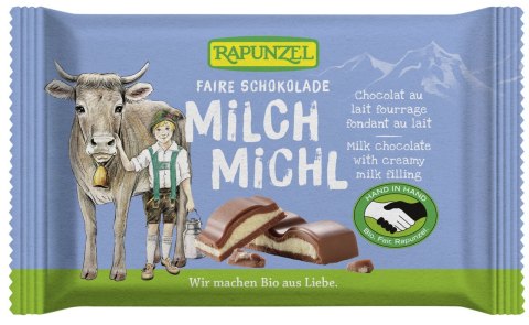CZEKOLADA MLECZNA Z NADZIENIEM MLECZNYM DLA DZIECI BIO 100 g - RAPUNZEL CZEKOLADA MLECZNA Z NADZIENIEM MLECZNYM DLA DZIECI BIO 100 g - RAPUNZEL