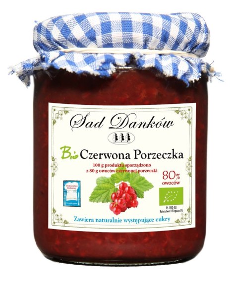 CZERWONA PORZECZKA 80 % BIO 260 g - SAD DANKÓW CZERWONA PORZECZKA 80 % BIO 260 g - SAD DANKÓW