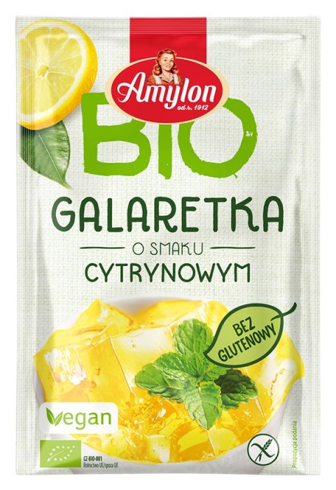 GALARETKA Z AGAREM O SMAKU CYTRYNOWYM BEZGLUTENOWA BIO 40 g - AMYLON GALARETKA Z AGAREM O SMAKU CYTRYNOWYM BEZGLUTENOWA BIO 40 g - AMYLON