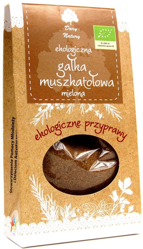 GAŁKA MUSZKATOŁOWA MIELONA BIO 30 g - DARY NATURY GAŁKA MUSZKATOŁOWA MIELONA BIO 30 g - DARY NATURY