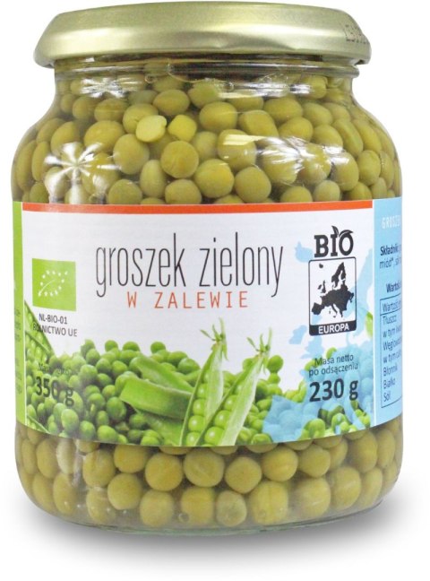 GROSZEK ZIELONY W ZALEWIE BIO 350 g (230 g) (SŁOIK) - BIO PLANET GROSZEK ZIELONY W ZALEWIE BIO 350 g (230 g) (SŁOIK) - BIO PLANET