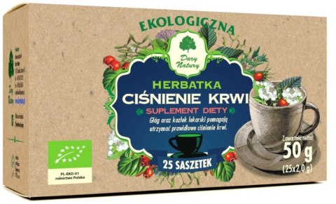 HERBATKA CIŚNIENIE KRWI BIO (25 x 2 g) 50 g - DARY NATURY HERBATKA CIŚNIENIE KRWI BIO (25 x 2 g) 50 g - DARY NATURY