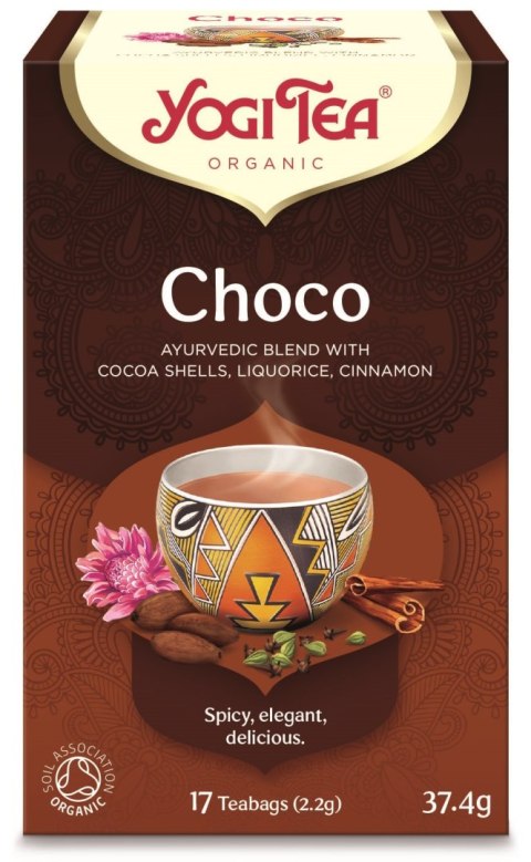 HERBATKA CZEKOLADOWA Z KAKAO (CHOCO) BIO (17 x 2,2 g) 37,4 g - YOGI TEA HERBATKA CZEKOLADOWA Z KAKAO (CHOCO) BIO (17 x 2,2 g) 37,4 g - YOGI TEA