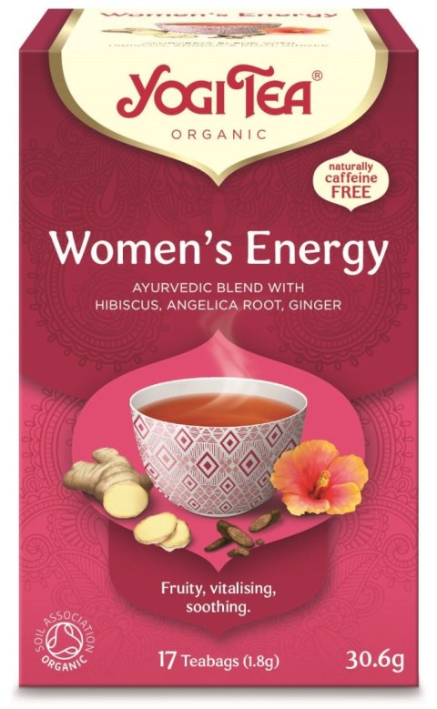 HERBATKA DLA KOBIET - ENERGIA (WOMEN'S ENERGY) BIO (17 x 1,8 g) 30,6 g - YOGI TEA HERBATKA DLA KOBIET - ENERGIA (WOMEN'S ENERGY) BIO (17 x 1,8 g) 30,6 g - YOGI TEA