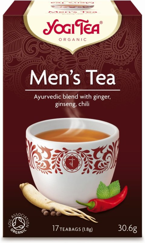 HERBATKA DLA MĘŻCZYZN (MEN'S TEA) BIO (17 x 1,8 g) 30,6 g - YOGI TEA HERBATKA DLA MĘŻCZYZN (MEN'S TEA) BIO (17 x 1,8 g) 30,6 g - YOGI TEA
