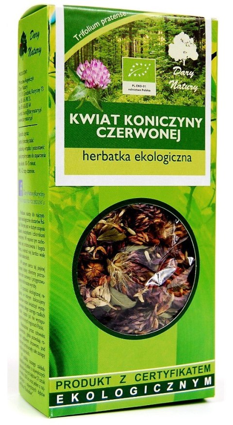 HERBATKA KWIAT KONICZYNY CZERWONEJ BIO 25 g - DARY NATURY HERBATKA KWIAT KONICZYNY CZERWONEJ BIO 25 g - DARY NATURY