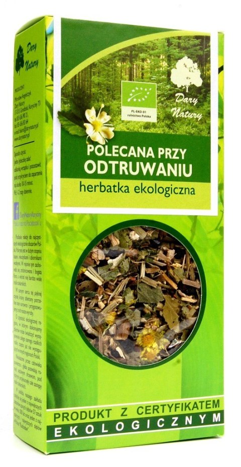HERBATKA POLECANA PRZY ODTRUWANIU BIO 50 g - DARY NATURY HERBATKA POLECANA PRZY ODTRUWANIU BIO 50 g - DARY NATURY