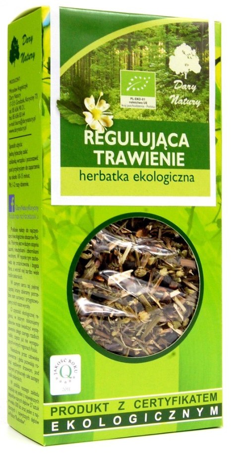 HERBATKA REGULUJĄCA TRAWIENIE BIO 50 g - DARY NATURY HERBATKA REGULUJĄCA TRAWIENIE BIO 50 g - DARY NATURY