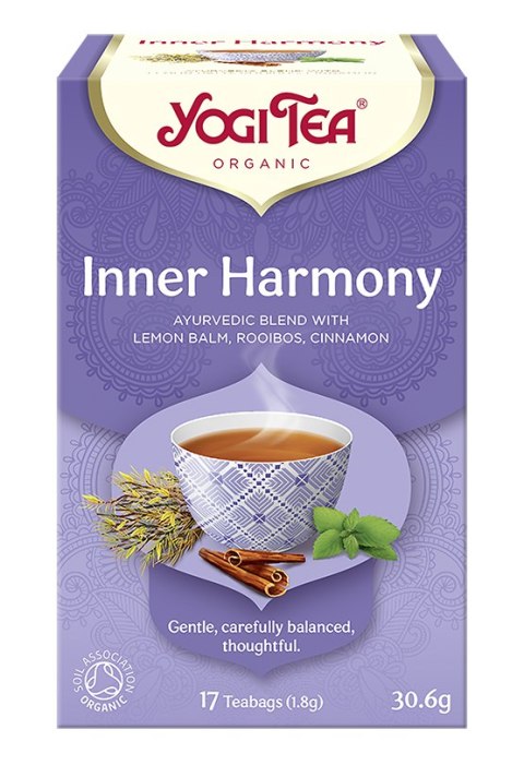 HERBATKA WEWNĘTRZNA HARMONIA (INNER HARMONY) BIO (17 x 1,8 g) 30,6 g - YOGI TEA HERBATKA WEWNĘTRZNA HARMONIA (INNER HARMONY) BIO (17 x 1,8 g) 30,6 g - YOGI TEA