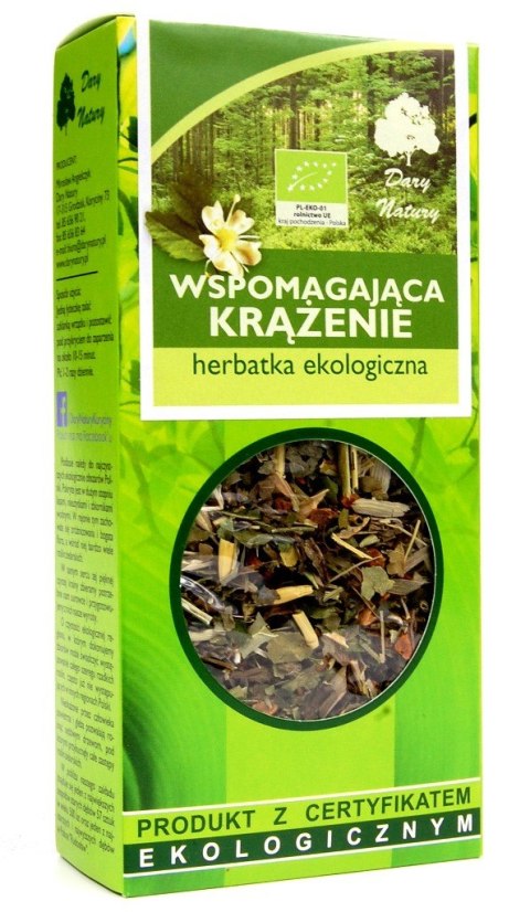 HERBATKA WSPOMAGAJĄCA KRĄŻENIE BIO 50 g - DARY NATURY HERBATKA WSPOMAGAJĄCA KRĄŻENIE BIO 50 g - DARY NATURY