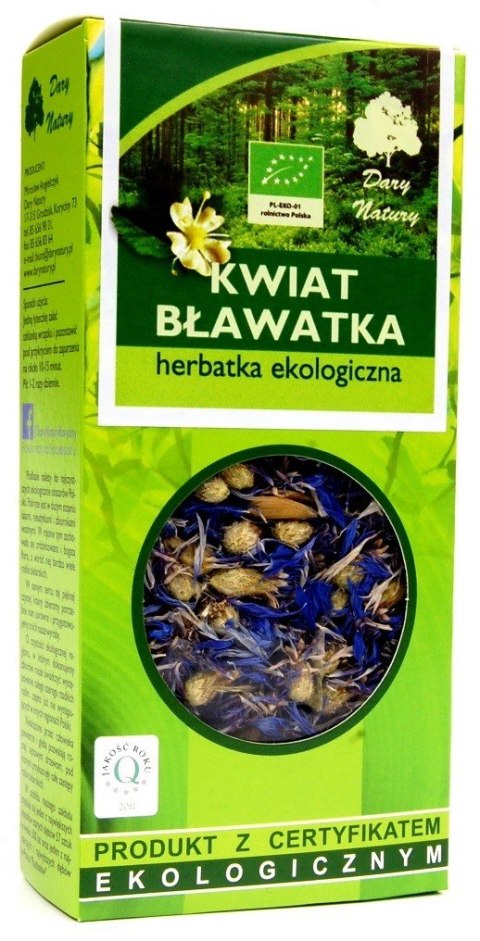HERBATKA Z KWIATU BŁAWATKA BIO 25 g - DARY NATURY HERBATKA Z KWIATU BŁAWATKA BIO 25 g - DARY NATURY