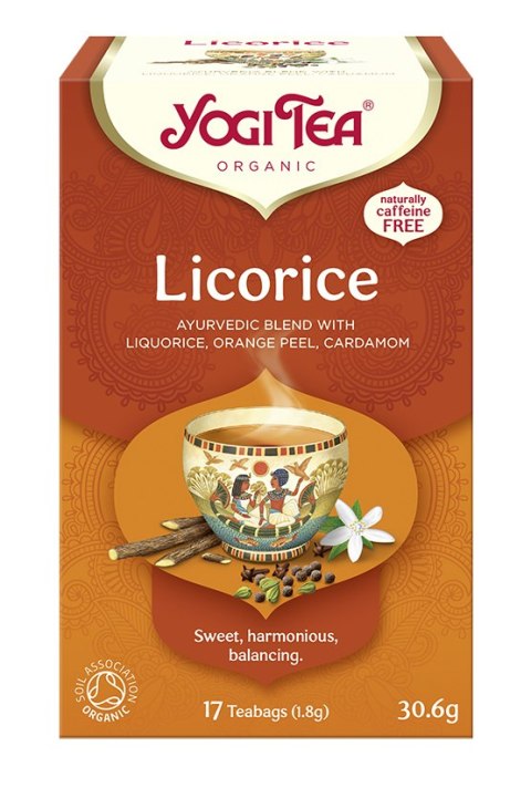 HERBATKA Z LUKRECJĄ (LICORICE) BIO (17 x 1,8 g) 30,6 g - YOGI TEA HERBATKA Z LUKRECJĄ (LICORICE) BIO (17 x 1,8 g) 30,6 g - YOGI TEA