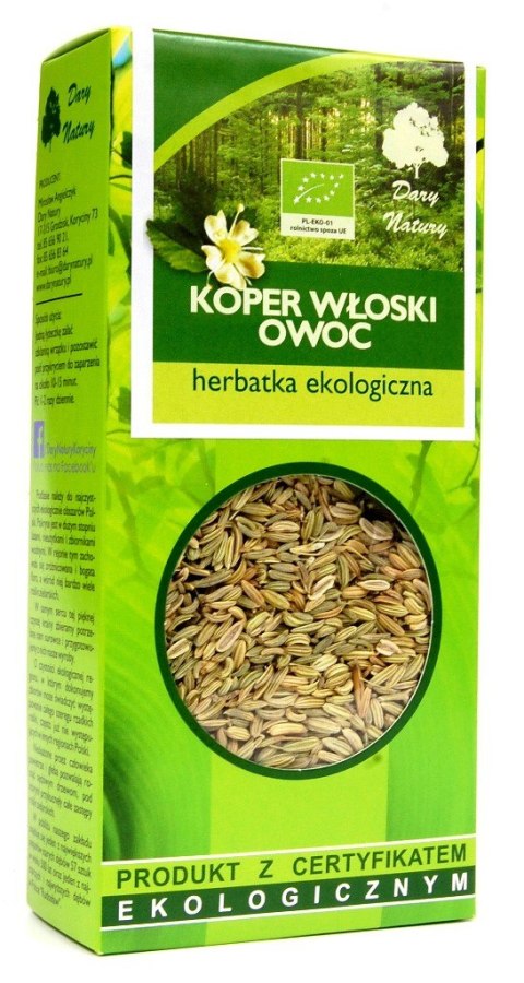 HERBATKA Z OWOCU KOPRU WŁOSKIEGO BIO 50 g - DARY NATURY HERBATKA Z OWOCU KOPRU WŁOSKIEGO BIO 50 g - DARY NATURY