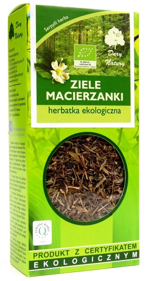 HERBATKA ZIELE MACIERZANKI BIO 25 g - DARY NATURY HERBATKA ZIELE MACIERZANKI BIO 25 g - DARY NATURY