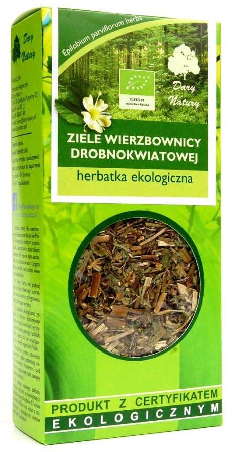 HERBATKA ZIELE WIERZBOWNICY DROBNOKWIATOWEJ BIO 50 g - DARY NATURY HERBATKA ZIELE WIERZBOWNICY DROBNOKWIATOWEJ BIO 50 g - DARY NATURY