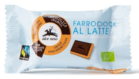 HERBATNIKI ORKISZOWE Z MLECZNĄ CZEKOLADĄ FAIR TRADE BIO 28 g - ALCE NERO HERBATNIKI ORKISZOWE Z MLECZNĄ CZEKOLADĄ FAIR TRADE BIO 28 g - ALCE NERO