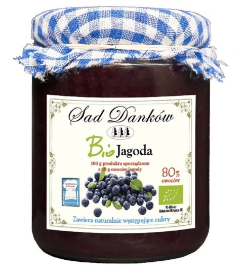 JAGODA 80 % BIO 260 g - SAD DANKÓW JAGODA 80 % BIO 260 g - SAD DANKÓW