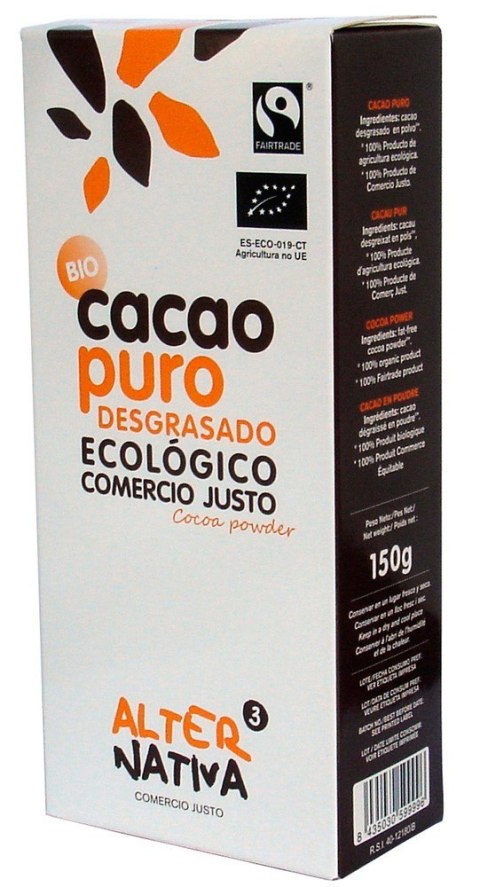 KAKAO W PROSZKU FAIR TRADE BEZGLUTENOWE BIO 150 g - ALTERNATIVA KAKAO W PROSZKU FAIR TRADE BEZGLUTENOWE BIO 150 g - ALTERNATIVA