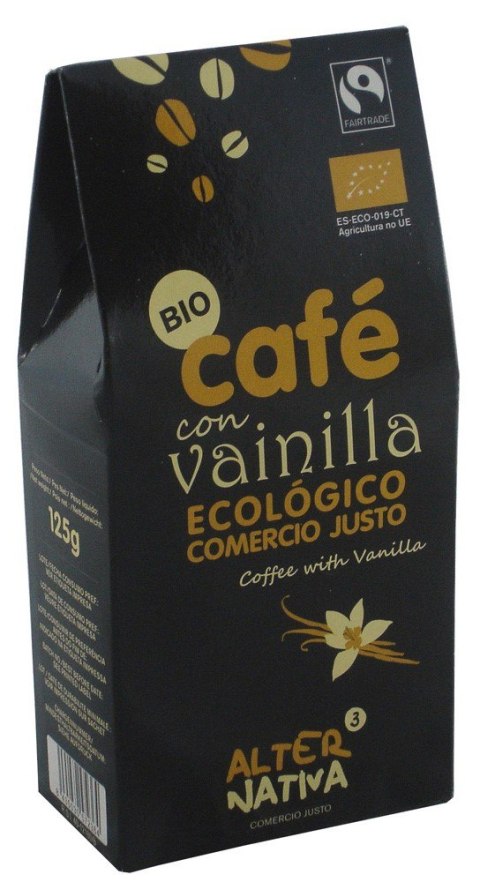 KAWA MIELONA ARABICA/ROBUSTA Z WANILIĄ FAIR TRADE BIO 125 g - ALTERNATIVA KAWA MIELONA ARABICA/ROBUSTA Z WANILIĄ FAIR TRADE BIO 125 g - ALTERNATIVA
