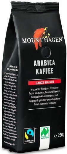 KAWA ZIARNISTA ARABICA 100 % FAIR TRADE BIO 250 g - MOUNT HAGEN KAWA ZIARNISTA ARABICA 100 % FAIR TRADE BIO 250 g - MOUNT HAGEN