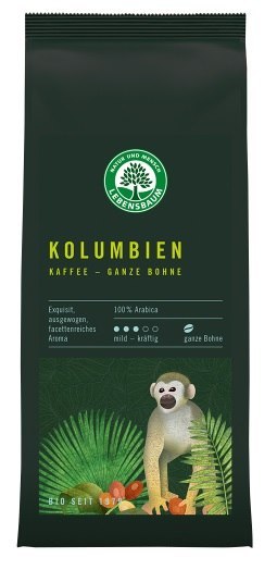 KAWA ZIARNISTA ARABICA 100 % KOLUMBIA BIO 250 g - LEBENSBAUM KAWA ZIARNISTA ARABICA 100 % KOLUMBIA BIO 250 g - LEBENSBAUM