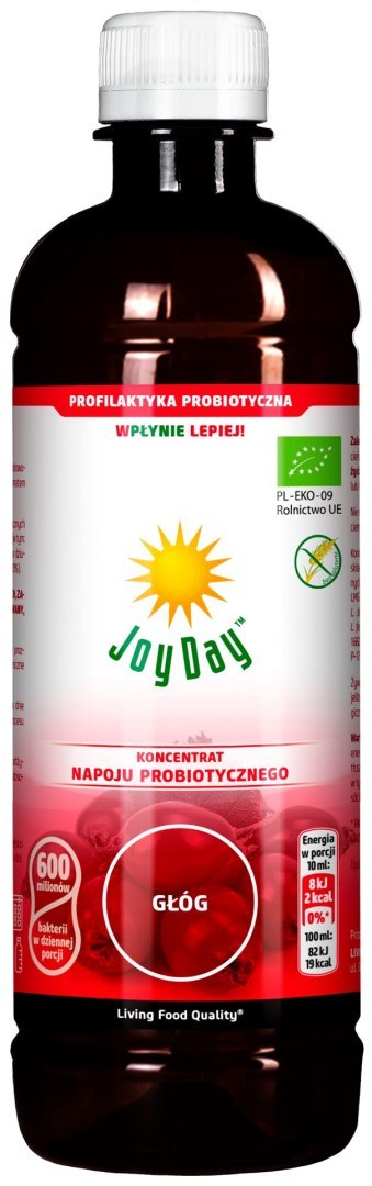 KONCENTRAT NAPOJU PROBIOTYCZNEGO GŁÓG BEZGLUTENOWY BIO 500 ml - JOY DAY KONCENTRAT NAPOJU PROBIOTYCZNEGO GŁÓG BEZGLUTENOWY BIO 500 ml - JOY DAY