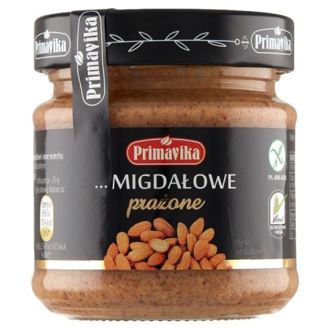 KREM Z PRAŻONYCH MIGDAŁÓW BEZGLUTENOWY 185 g - PRIMAVIKA KREM Z PRAŻONYCH MIGDAŁÓW BEZGLUTENOWY 185 g - PRIMAVIKA